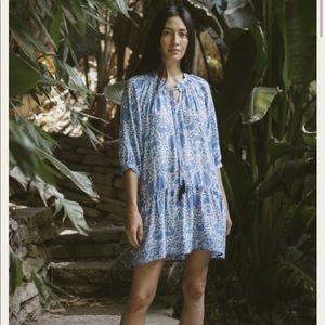 Natalie Martin Stevie Dress XS in corfu blue